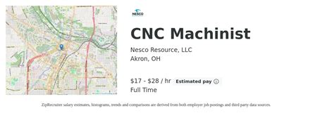 Machinist CNC jobs in Akron, OH 